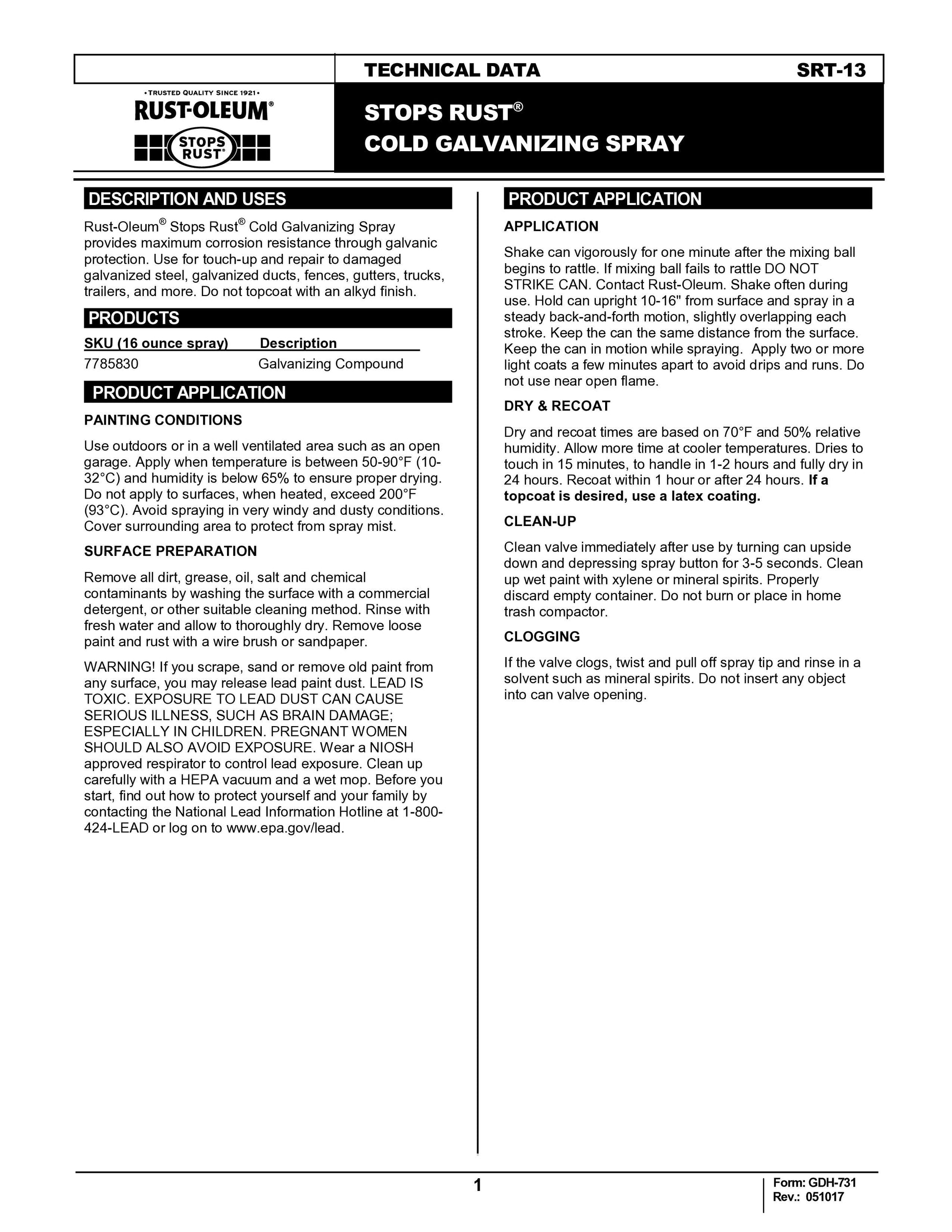 Cold Galvanizing Compound, 16oz Aerosol Spray