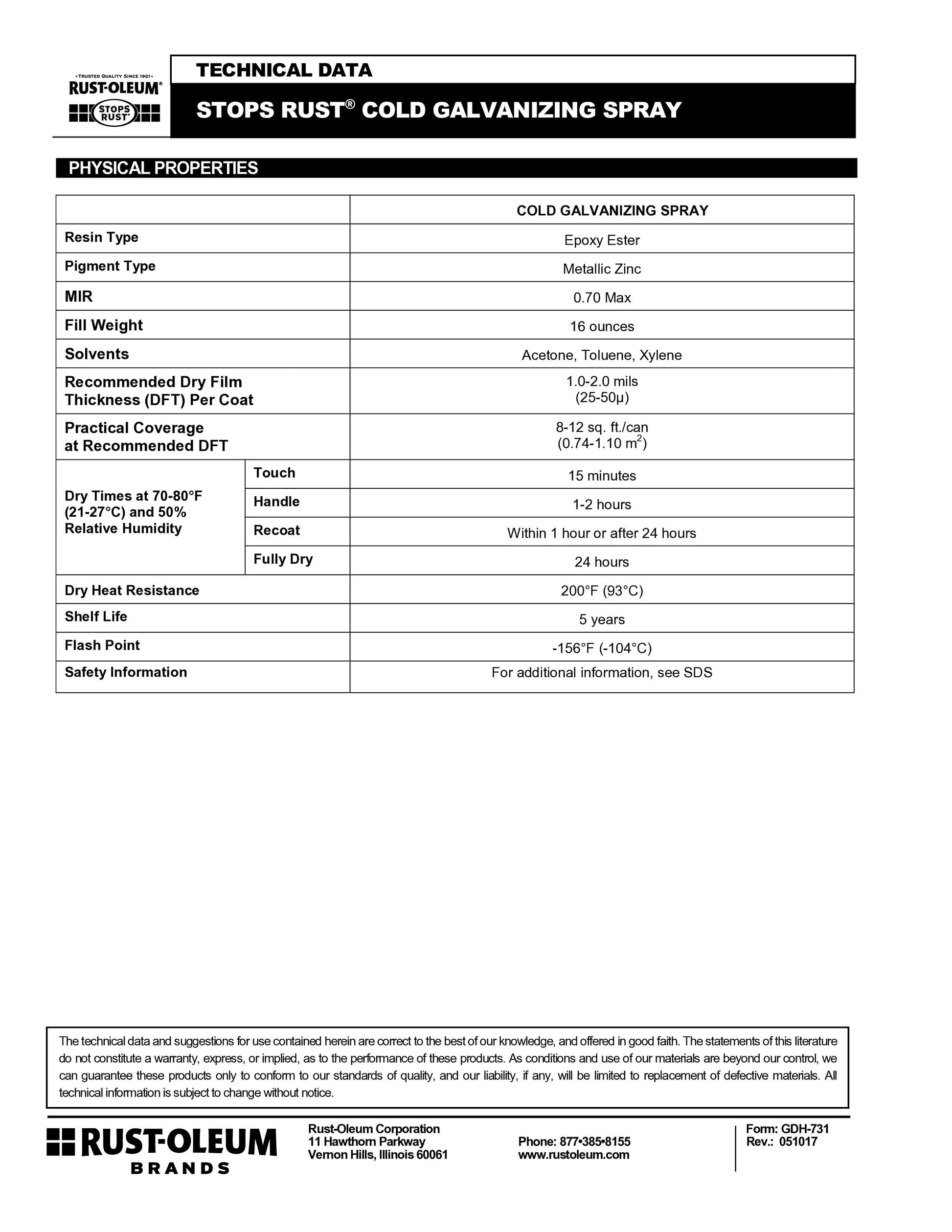 Cold Galvanizing Compound, 16oz Aerosol Spray